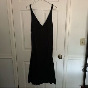 Silk Maison Black Silk Backless Dress